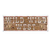 Bannière Panneau - Wild Wild West - 21" x 5' - 1/Pqt